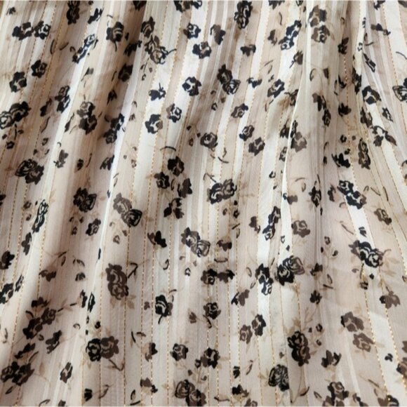 Altar'd State Dress Womens Small Floral Tan Cream Long Sleeves Bohemian - Picture 6 of 14